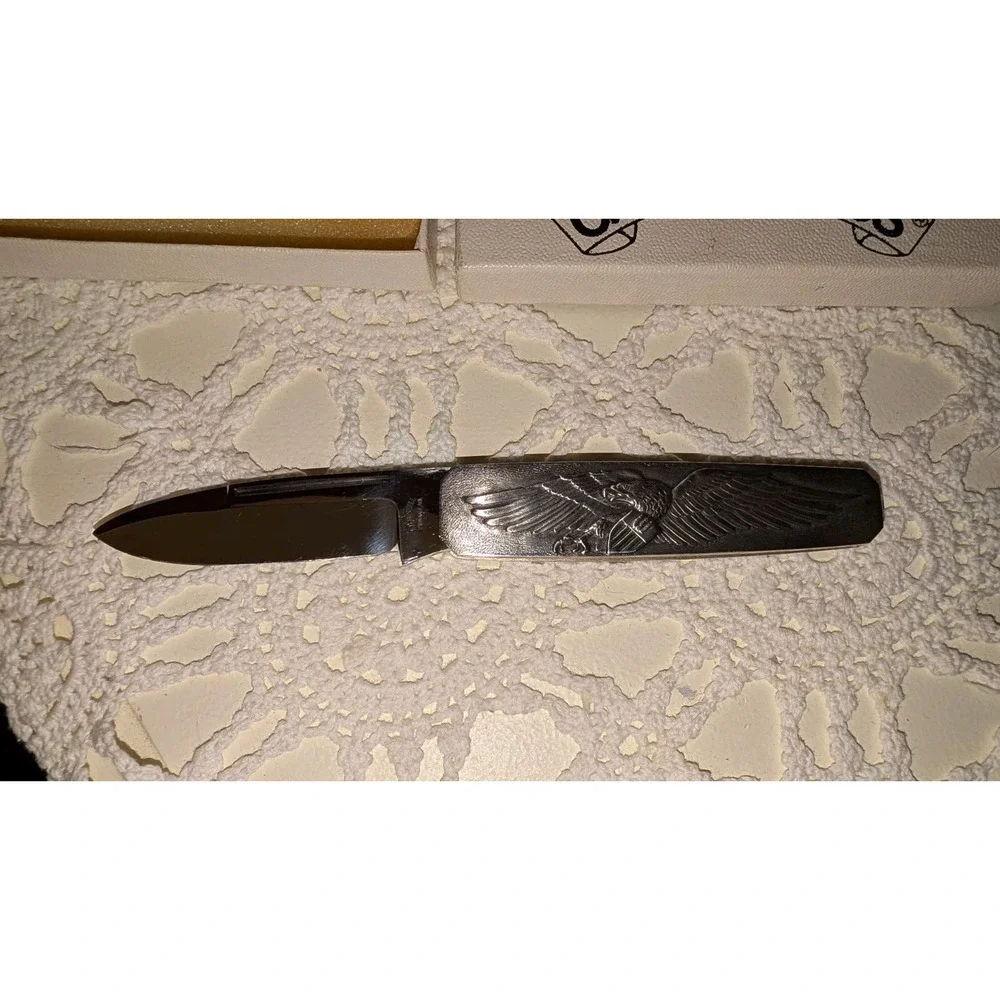 RARE VINTAGE AG RUSSELL GERMANY 1976 BICENTENNIAL EAGLE KNIFE KNIVES In Box